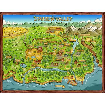 Aperçu de l'œuvre Carte officielle de Stardew Valley Premium Scoop de MrCarlosShop