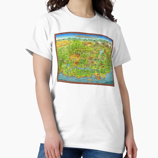 Stardew Valley Official Map Premium Scoop Classic T-Shirt