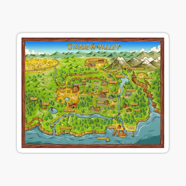 Aperçu de l'œuvre Carte officielle de Stardew Valley Premium Scoop créée et vendue par MrCarlosShop.
