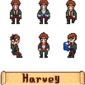 Aperçu de l'œuvre Sprites de Stardew Valley - Harvey de MrCarlosShop
