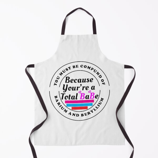 Item preview, "You must be a compound of barium and beryllium, because you're a total BaBe!" : funny chemistry Valentine jokes designed and sold by Custom Crest.