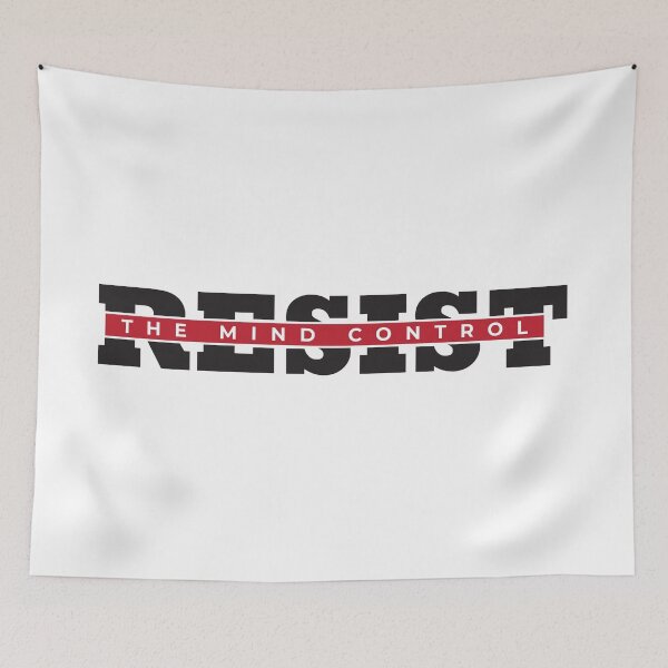 Item preview, Resist The Mind Control | Brainwashing | Fake News designed and sold by CatsCrew.