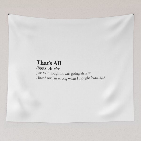 Item preview, Genesis Aesthetic Quote Rock Music Lyrics designed and sold by StickTheSong.
