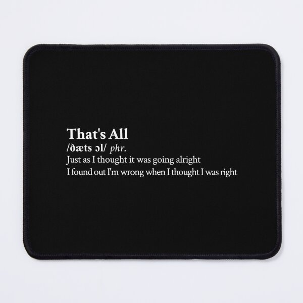 Item preview, Genesis Aesthetic Quote Rock Music Lyrics Black designed and sold by StickTheSong.