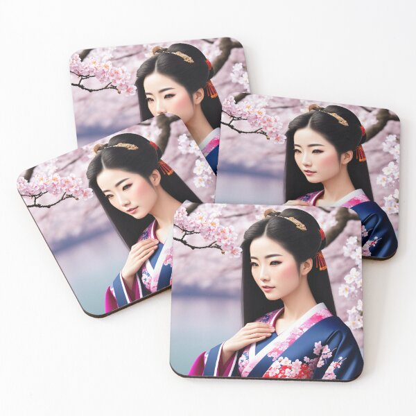 Item preview, A Geisha in Spring - A Portrait of Japanese Culture designed and sold by ArtCreator2023.