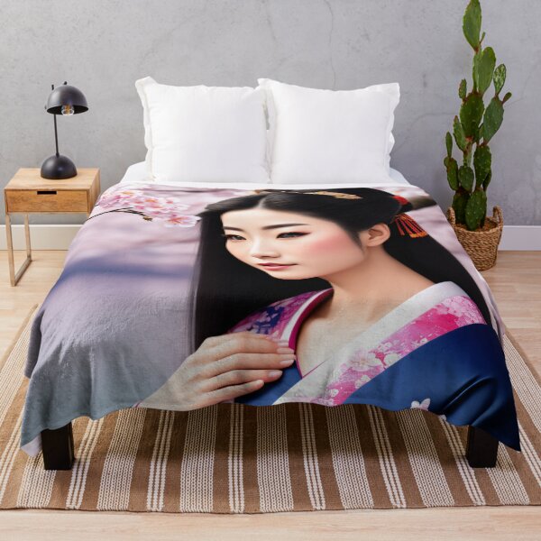 Item preview, A Geisha in Spring - A Portrait of Japanese Culture designed and sold by ArtCreator2023.