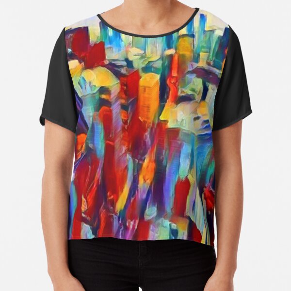 NYC View Chiffon Top