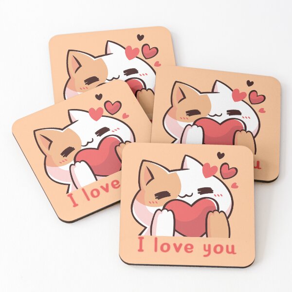 Item preview,  I Love You with an adorable little cat designed and sold by Art Club 99.