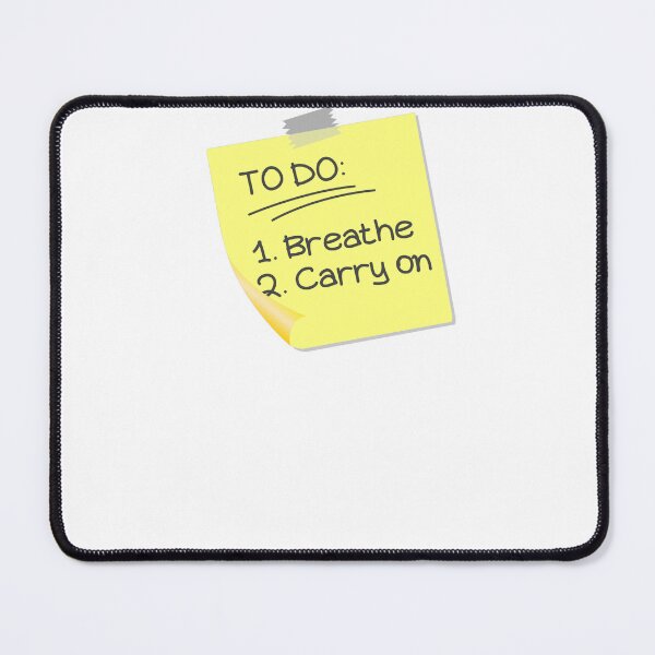 Item preview, Breathe and Carry On To-do list designed and sold by Owlies-Barn.