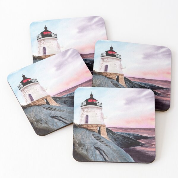 Item preview,  Watercolor Castle Hill Lighthouse designed and sold by MaryWatercolor.