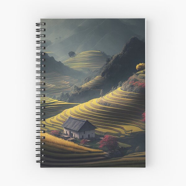 Item preview, Beautiful landscape countryside artwork - Vietnam Terraced fields 10 designed and sold by jetaiart.