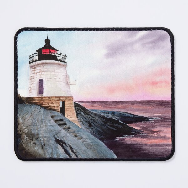 Item preview, Watercolor Castle Hill Lighthouse designed and sold by MaryWatercolor.