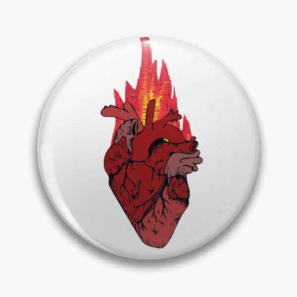 Item preview, Anatomical Heart On Fire designed and sold by classthetic.