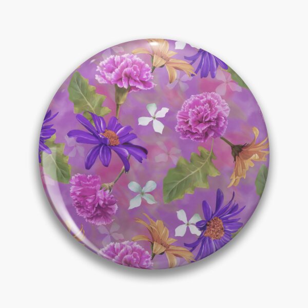 Item preview, Pink Carnation and Gerbera Seamless  Pattern Design  designed and sold by Tina Veenstra.