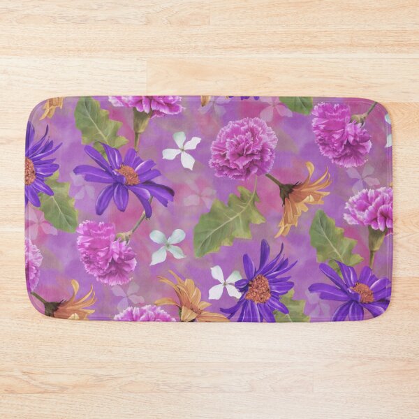 Item preview, Pink Carnation and Gerbera Seamless  Pattern Design  designed and sold by Tina Veenstra.