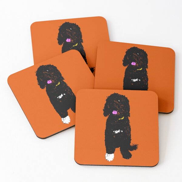 Item preview, Portuguese Water Dog Design in orange - Pet Pop Art - Animal Pop Art, Bespoke Options designed and sold by StudioFlea.