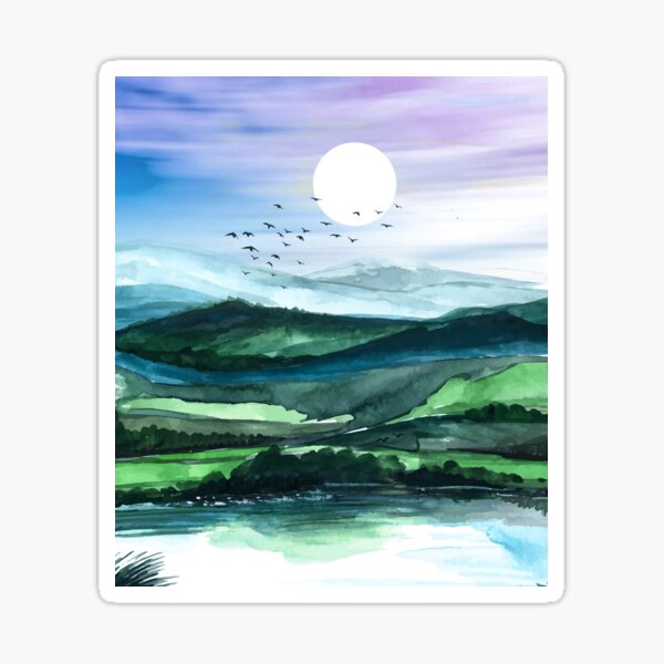 Item preview, Colorful Landscape 7 designed and sold by Nadjaa.