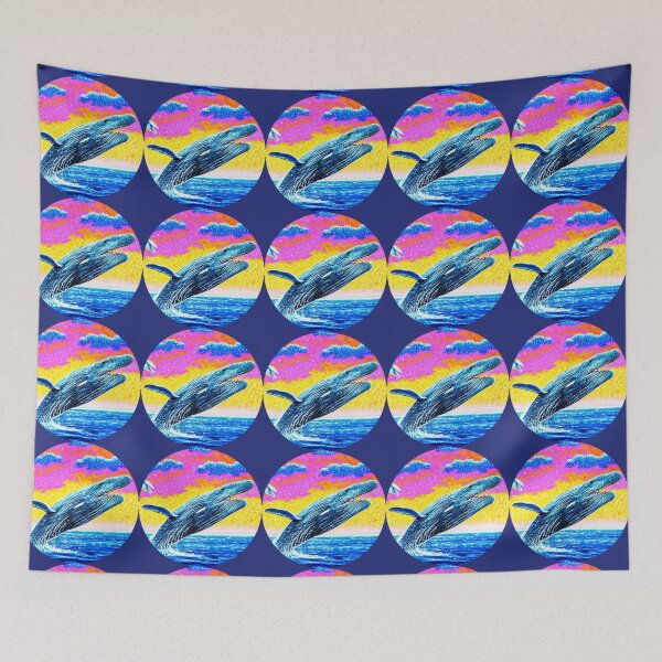 Item preview, Happy whale in the ocean. Abstraction. designed and sold by Natalia-Vlad.