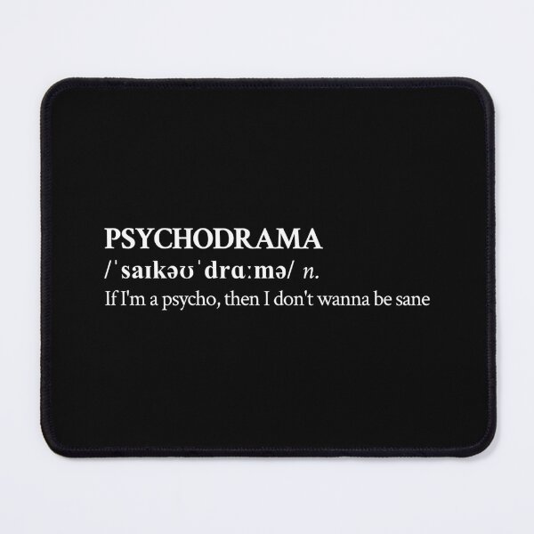 Item preview, Dave Santan Aesthetic Psychodrama UK Quote Lyrics Black designed and sold by StickTheSong.