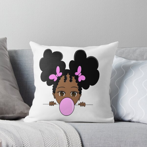 Item preview, Giggle Puff Girl Pink Bows Blowing a Bubble designed and sold by aprilsims.