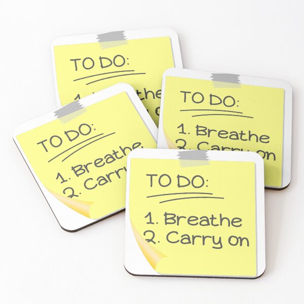 Item preview, Breathe and Carry On To-do list designed and sold by Owlies-Barn.