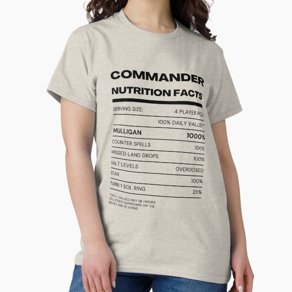 Item preview, MTG Commander Nutrition designed and sold by Mindsculptyou.