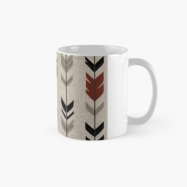 Item preview, Arrow Feathers - Redstone Canyon - Maroon Black And Beige designed and sold by SugarPineDesign.