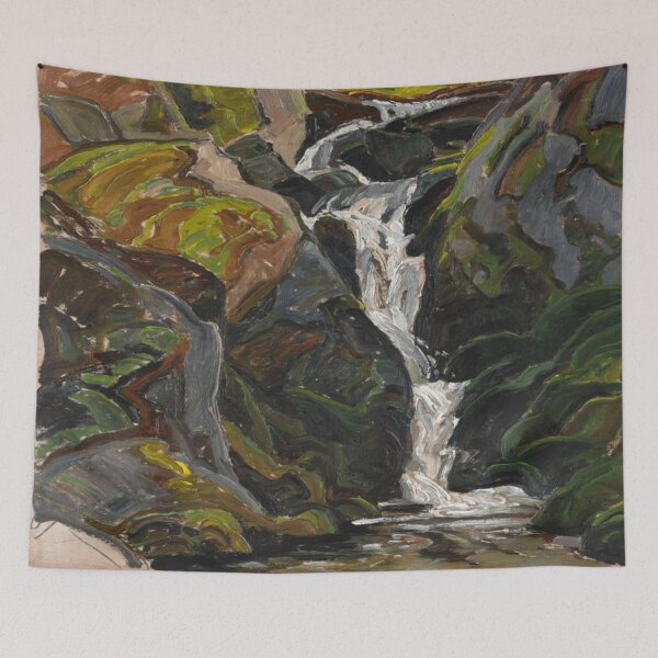 Item preview, Franklin Carmichael, Waterfalls on the Way into Nellie Lake designed and sold by TheRedVineyard.