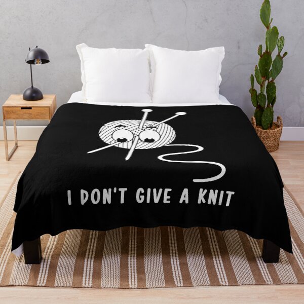 Item preview, I don't give a Knit Embroiderer crocheter design  designed and sold by softgraphics.