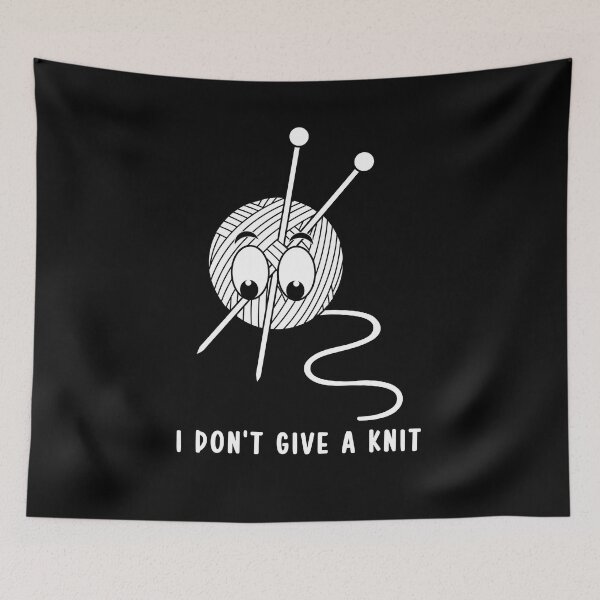 Item preview, I don't give a Knit Embroiderer crocheter design  designed and sold by softgraphics.