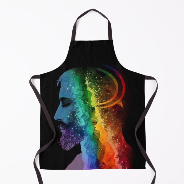 Artikelvorschau, Rainbow Love: Eine surreale Illustration eines gedankenverlorenen Mannes entworfen und verkauft von PenguiQueer.