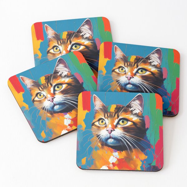 Item preview, Cat OilPaint designed and sold by AwesomeWallArt.