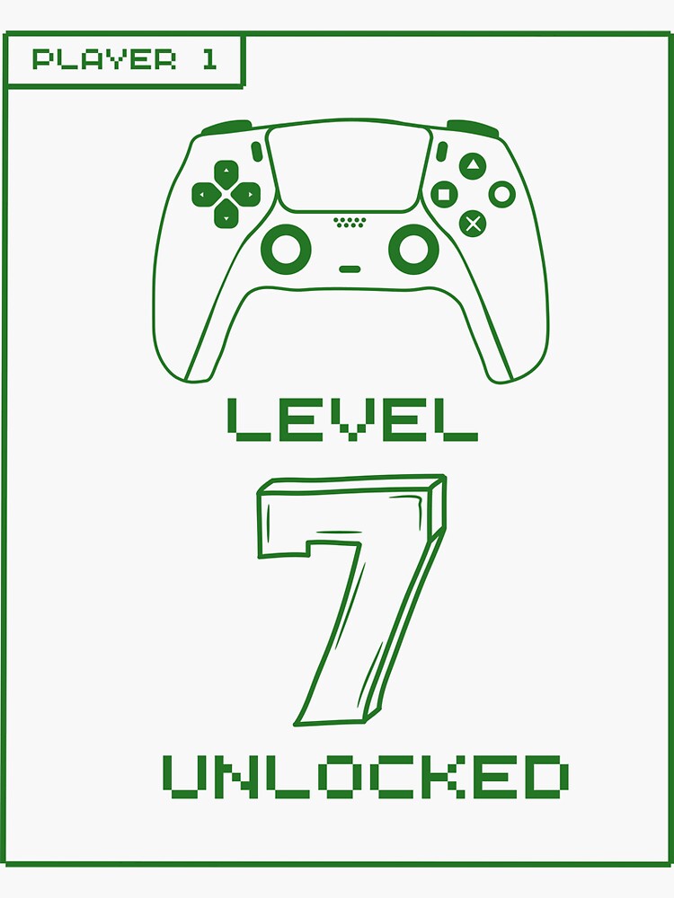 LEVEL 7 UNLOCKED Sticker by SAI335