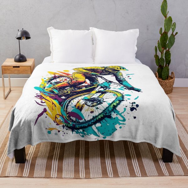 Artikelvorschau, MTB Vibrant Downhill Splash entworfen und verkauft von Kit-Tees.
