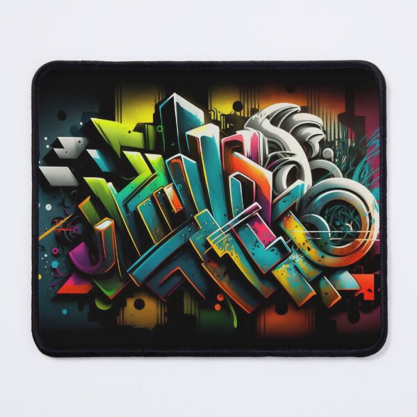 Item preview, Colorful Blockstyle Graffiti with Abstract Elements IV designed and sold by NeonNostalgist.