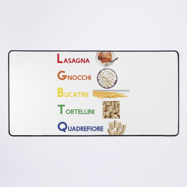 Item preview, LGBTQ pasta (lasagna gnocchi bucatini tortellini quadrefiore) designed and sold by artworkbyevie1.