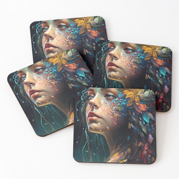 Artikelvorschau, digital artwork oil-painting of a beautiful girl 001 entworfen und verkauft von jetaiart.