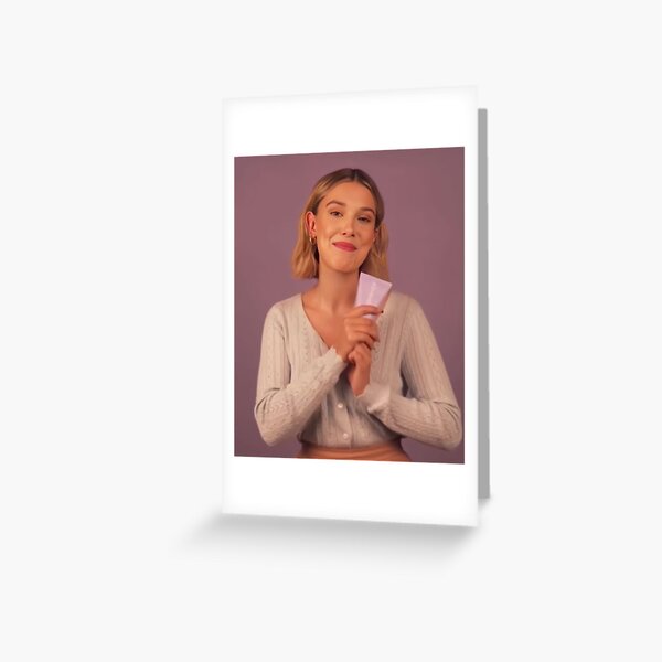 millie bobby brown Greeting Card by NASARZAHTI