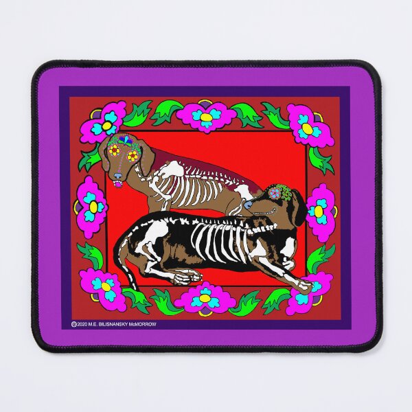 Item preview, Day of the Dead Dachshunds designed and sold by M. E. Bilisnansky McMorrow.