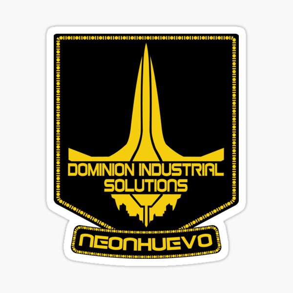 Neonhuevo Dominion Industrieabzeichen Sticker