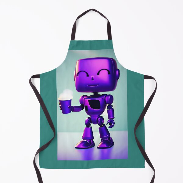 Item preview, Coffee time with little robot designed and sold by Tw1nsAIArt.