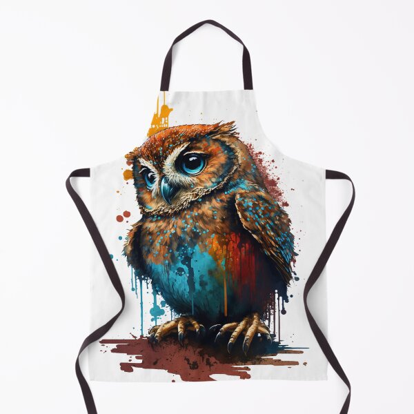 Item preview, Paint splatter owl- pop art designed and sold by Artxplor.