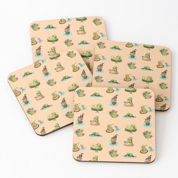 Item preview, 6 designs in different poses and activities of turtles in chibi style designed and sold by kitsuneins.