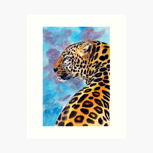ORIGINAL Watercolor Leopard, Leopard wall art, Safari animal art, Leopard  face art, Leopard watercolor wall art, Jungle animal decor