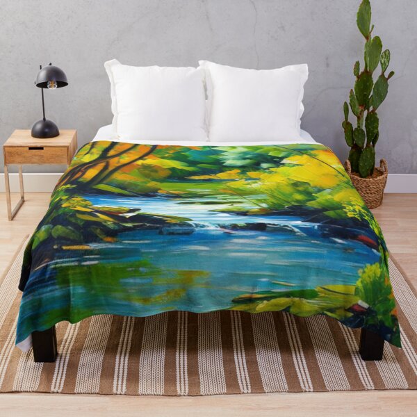 Artikelvorschau, Flusslandschaft entworfen und verkauft von HOMEDESIGNPRINT.