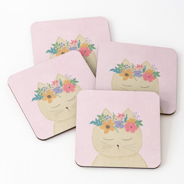 Item preview, Cat with floral headdress designed and sold by Shelley Winters.