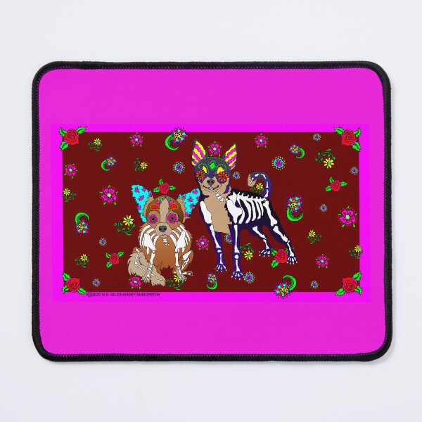 Item preview, Day of the Dead Chihuahuas designed and sold by M. E. Bilisnansky McMorrow.