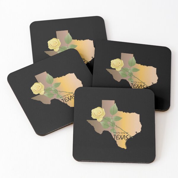 Item preview, Texas -  Yellow Rose of Texas w Texas State Map X 300 designed and sold by Military Insignia Products.