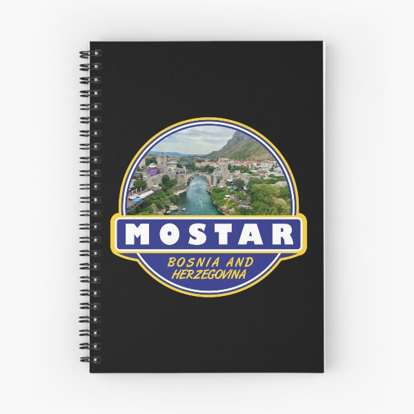 Item preview, Mostar Bosnia and Herzegovina Travel Art Emblem designed and sold by KrisSidDesigns.