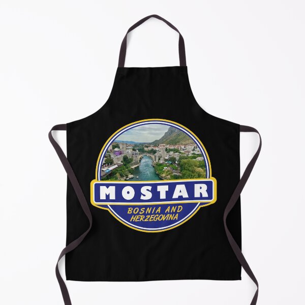 Item preview, Mostar Bosnia and Herzegovina Travel Art Emblem designed and sold by KrisSidDesigns.